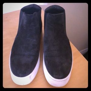 Vince platform sneaker booties